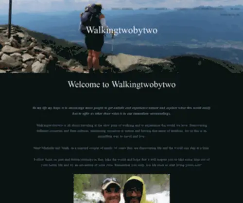 Walkingtwobytwo.com(In my life my hope) Screenshot