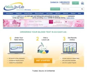 Walkinlab.com(Order Any Lab Test or Blood Tests Online) Screenshot