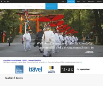 Walkjapan.com(Walk Japan) Screenshot