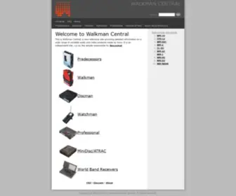 Walkmancentral.com(Walkman Central) Screenshot