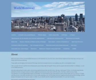 Walkmontreal.com(Urban walks to discover the city) Screenshot