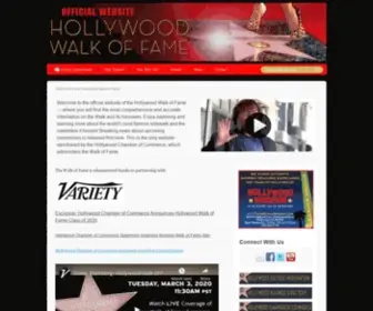 Walkoffame.com(The official website of the Hollywood Walk of Fame) Screenshot