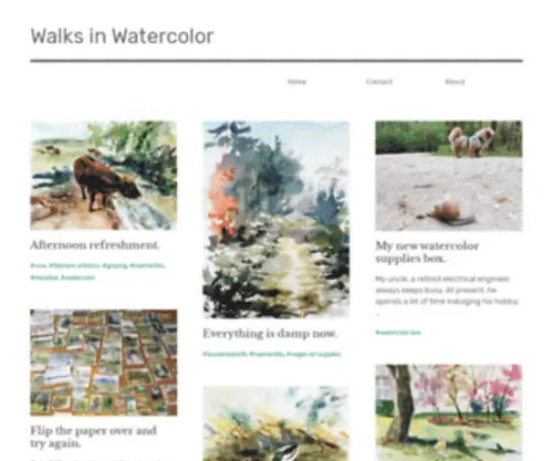 Walksinwatercolor.art(Walks in Watercolor) Screenshot