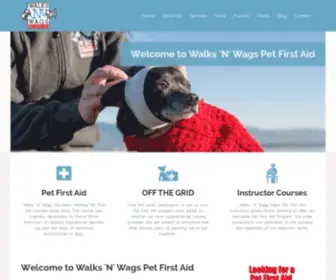 Walksnwags.com(Pet First Aid Course 4 Dog & Cats Canada U.S) Screenshot