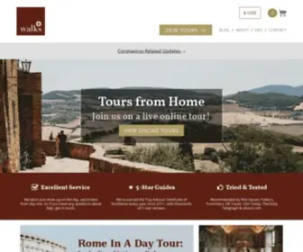 Walksofitaly.com(Tours of Rome) Screenshot