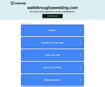 Walkthroughawedding.com(Walk Through a Wedding) Screenshot