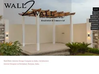 Wall2Wall.in(Interior designs company) Screenshot