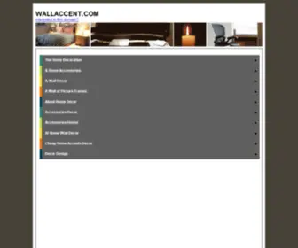 Wallaccent.com(Home decor) Screenshot