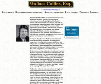 Wallacecollins.com(Entertainment Lawyer) Screenshot