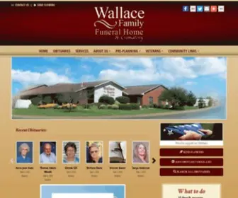 Wallacefamilyfuneralhome.com(Wallace Family Funeral Home and Crematory) Screenshot