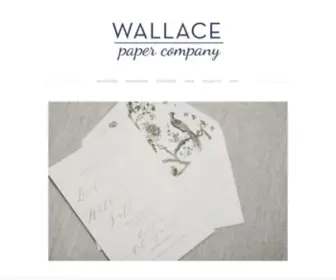 Wallacepaperco.com(Wallace Paper Company) Screenshot