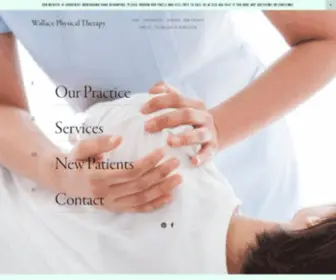 Wallacept.com(Wallace Physical Therapy) Screenshot