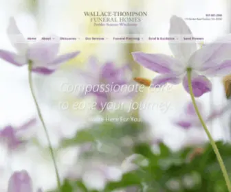 Wallacethompsonfuneralhomes.com(Wallace-Thompson Funeral Homes) Screenshot