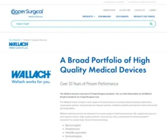 Wallachsurgical.com(Wallach Surgical Devices) Screenshot