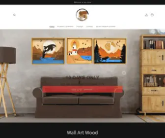 Wallartwood.com(Wall Art Wood) Screenshot