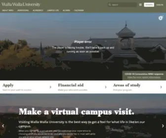 WallaWalla.edu(Walla Walla University) Screenshot