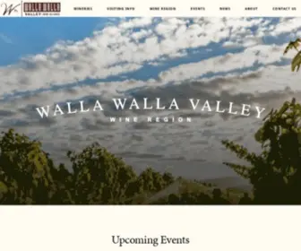 Wallawallawine.com(Walla Walla Valley Wine) Screenshot