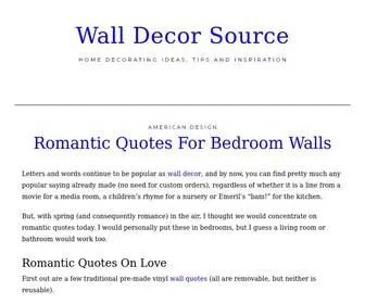 Walldecorsource.com(Decoration Decoration) Screenshot