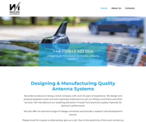 Wallen-Antennae.co.uk(Antenna Manufacturers & Antennae Design Company UK) Screenshot