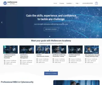 Wallencoreacademy.com(Advance Your Career with Affordable Online Courses) Screenshot