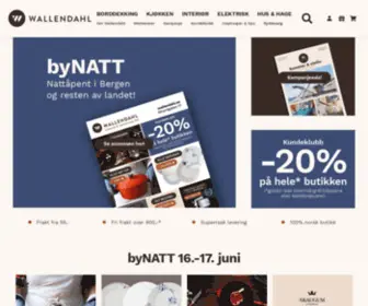 Wallendahl.no(Kjøkkenutstyr) Screenshot