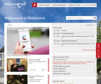 Wallenhorst.org(Die Gemeinde) Screenshot