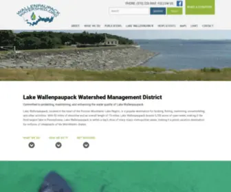 Wallenpaupackwatershed.org(Lake Wallenpaupack Watershed Management District) Screenshot