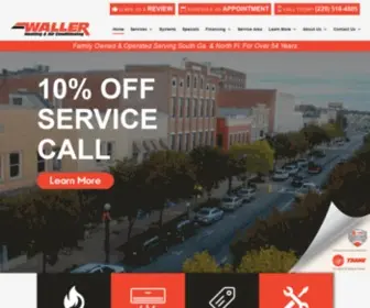 Wallerhvac.com(Waller Heating & Air Conditioning) Screenshot