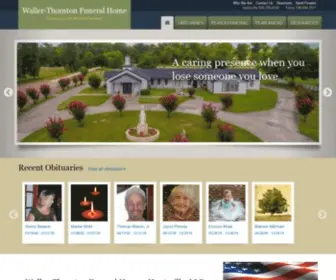 Wallerthorntonfh.com(Waller-Thornton Funeral Home) Screenshot