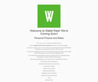 Walletrate.com(My Blog) Screenshot
