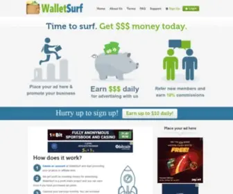 Walletsurf.com(Walletsurf) Screenshot
