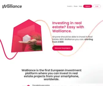 Walliance.eu(WALLIANCE Investimenti immobiliari online) Screenshot