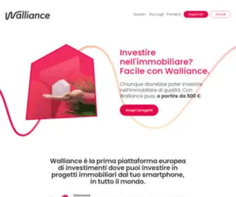 Walliance.it(WALLIANCE Investimenti immobiliari online) Screenshot