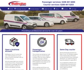 Wallingtoncars.com(Wallington Cars and Couriers) Screenshot