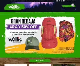 Wallis.com.mx(Wallis Travel & Outdoor) Screenshot