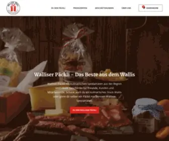 Walliser-Paeckli.ch(Walliser Spezialitäten kaufen) Screenshot