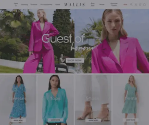 Wallisfashion.com(Wallis Europe) Screenshot