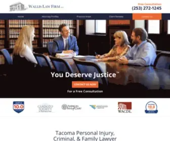 Wallislawfirm.com(Wallis Law Firm) Screenshot