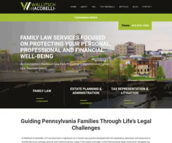 Wallitsch.com(Allentown Divorce Attorney) Screenshot
