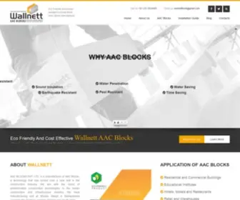 Wallnettaacbricks.com(Wallnett AAC Blocks) Screenshot