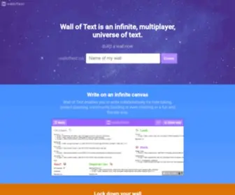 Walloftext.co(Wall of Text) Screenshot