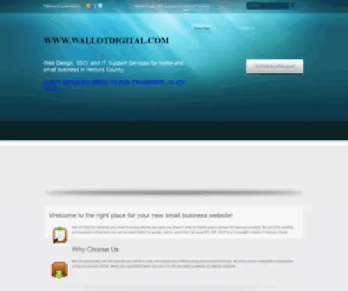 Wallotdigital.com(Web Design Search Engine Optimization Services SEO Westlake Village) Screenshot