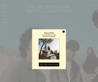 Wallowsmusic.com(Wallows) Screenshot