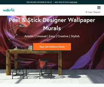 Walls4U.co.uk(Peel and stick Wallpaper Murals & Accessories with Free UK Delivery) Screenshot