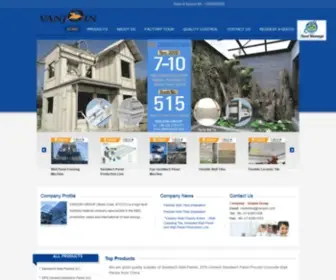 Wallsandwichpanel.com(Vanjoin Group) Screenshot
