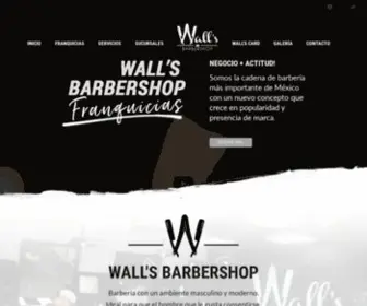 Wallsbarbershop.com.mx(Wall´s) Screenshot