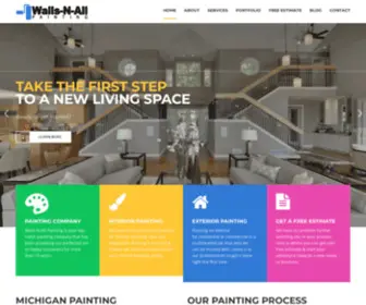 Wallsnallpainting.com(Michigan Painting Company) Screenshot