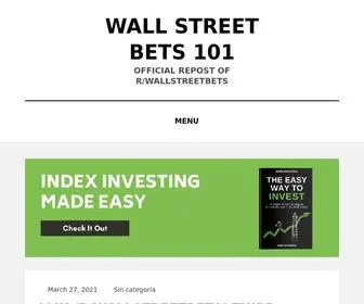 Wallstbets101.com Screenshot