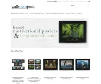 Wallsthatspeak.com(Framed Motivational Poster and Upload Photo To Canvas Office Wall Art) Screenshot