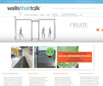 Wallsthattalk.com.au(Commercial wall graphics) Screenshot